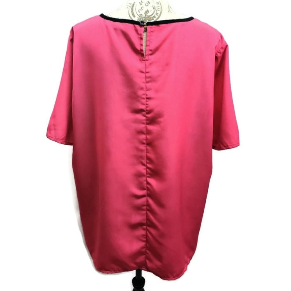 x-two Plus Size Color Block Blouse 16 - Picture 4 of 6